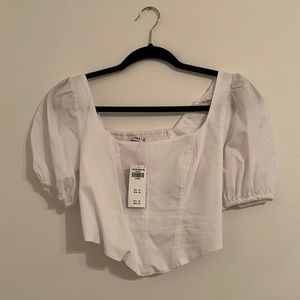 NWT Abercrombie corset style crop top